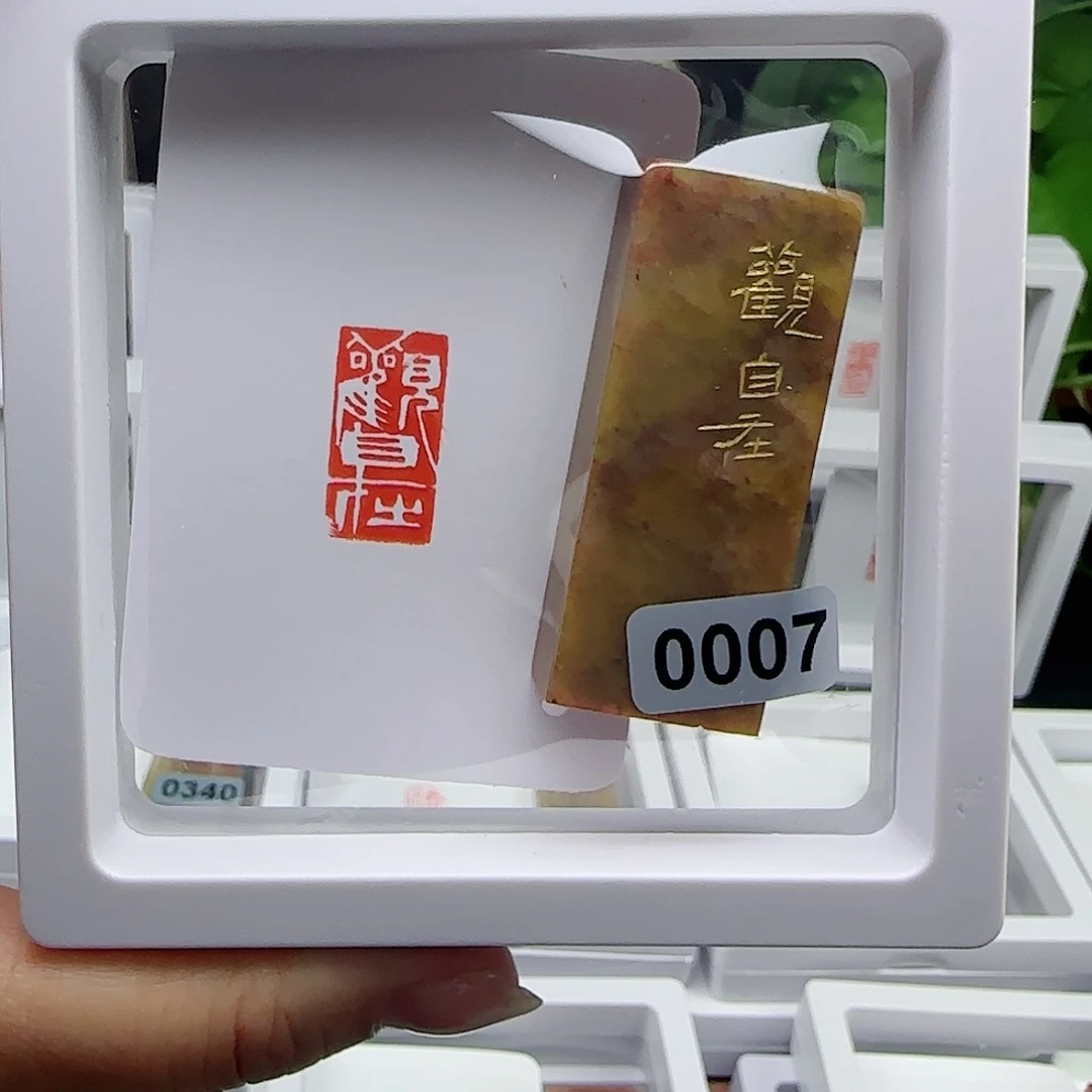 寿山石印石出*观沧海1×2