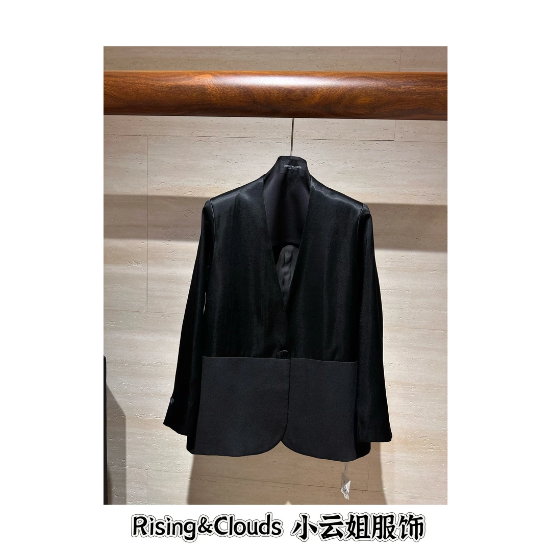 RISING&CLOUDS【莎莎】深圳百搭时尚显瘦醋酸西服080417
