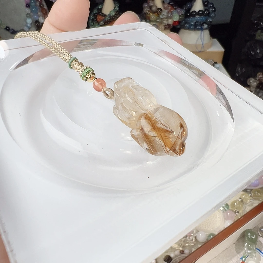 非金属发晶貔貅