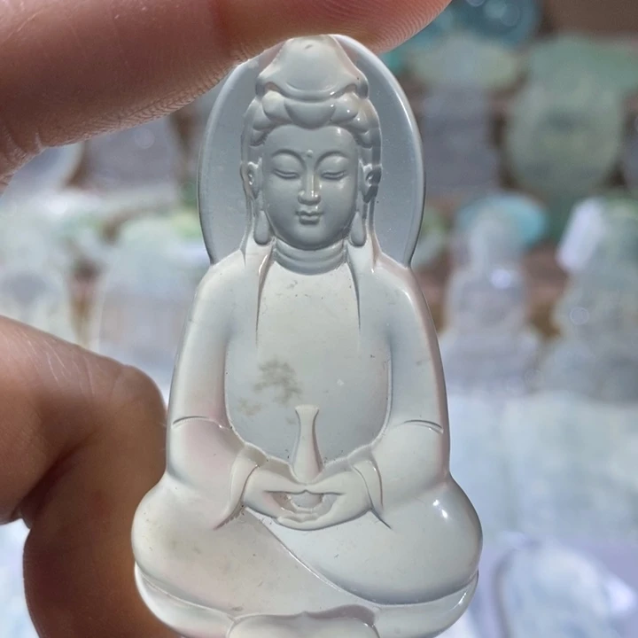 岫玉未镶嵌吊坠吊坠