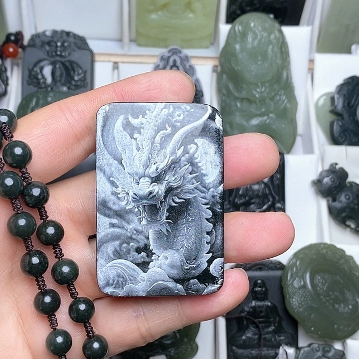 和田玉（青玉）未镶嵌颈饰