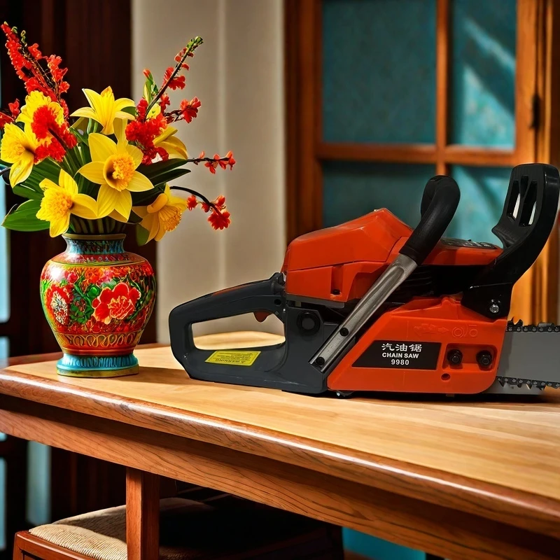 八进口轻松锯木这台20寸油锯就是你的得力助手