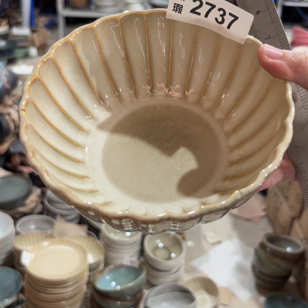 陶瓷2737 微瑕陶瓷餐具1个