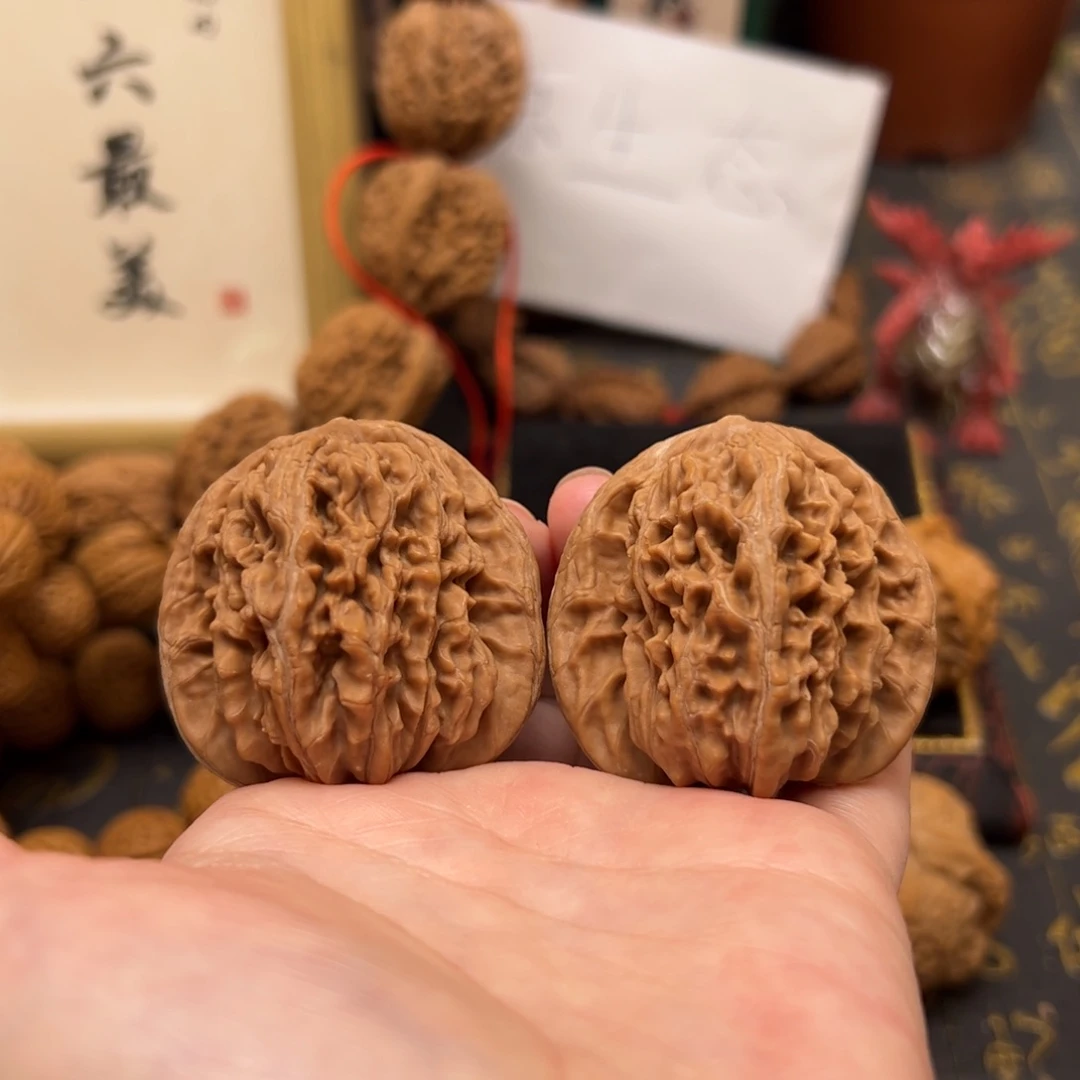 文玩核桃把件43四座楼全品