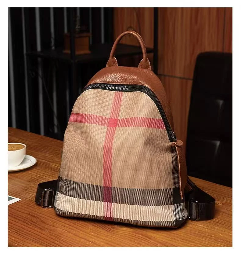 2025时尚新款时尚大格双肩包女士