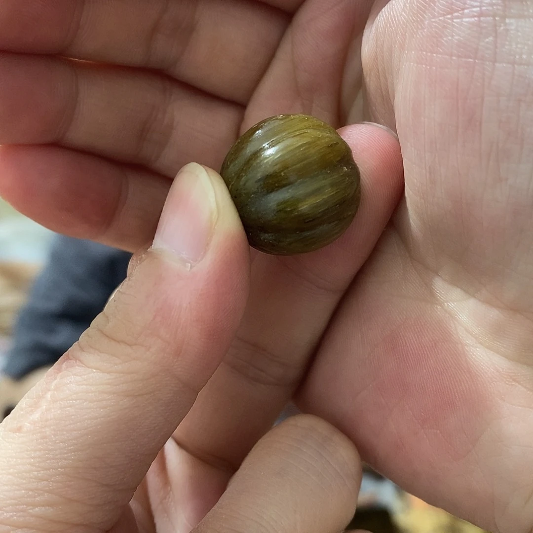 野**士【苏金皮20mm单珠南瓜珠】