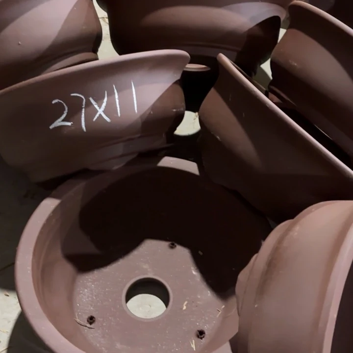 紫砂花盆100-7。27-11。