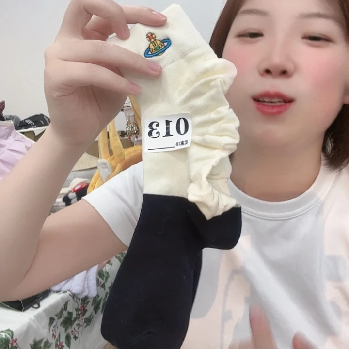 棉纶三醋酯纤维多太后袜子013