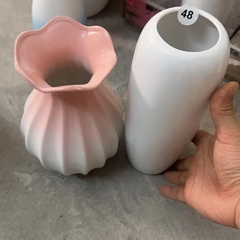 月***笑瓷片瑕疵48号组合陶瓷花瓶