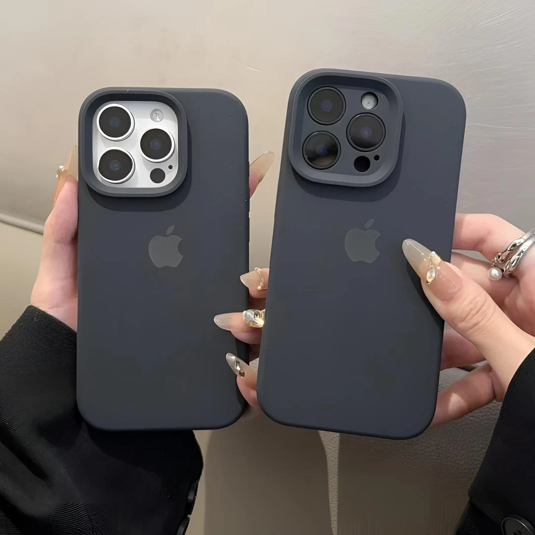 午夜色适用苹果16promax手机壳15液态硅胶iphone14简约13纯色1211