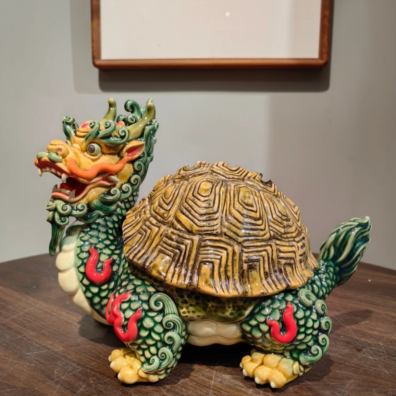 龙龟香炉长 26 宽 15 高 20 手工高温陶瓷家居装饰摆设工艺品