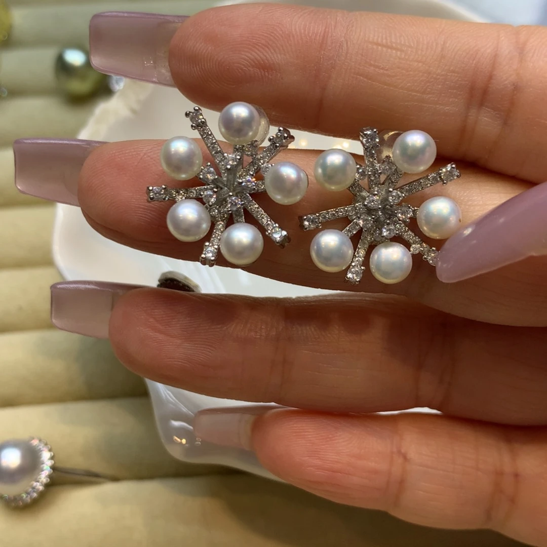 未镶嵌耳饰淡水珍珠