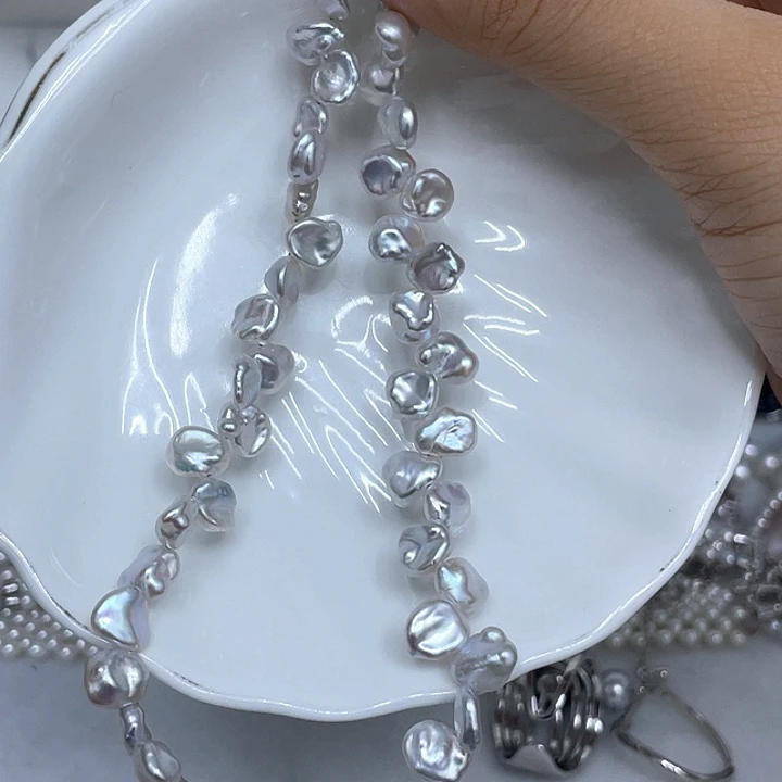 舞***舞淡水珍珠银S925镶嵌颈饰