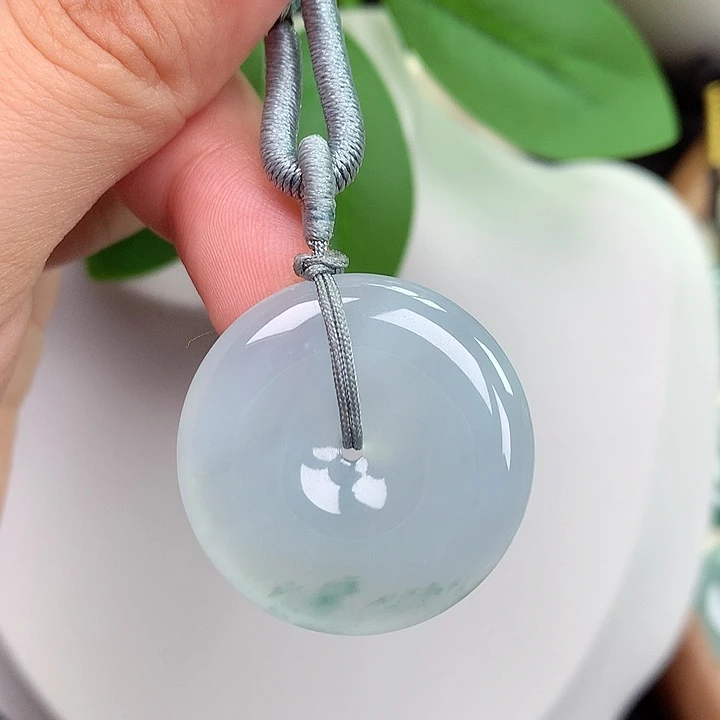 颈饰未镶嵌翡翠平安扣28.8x5.0mm