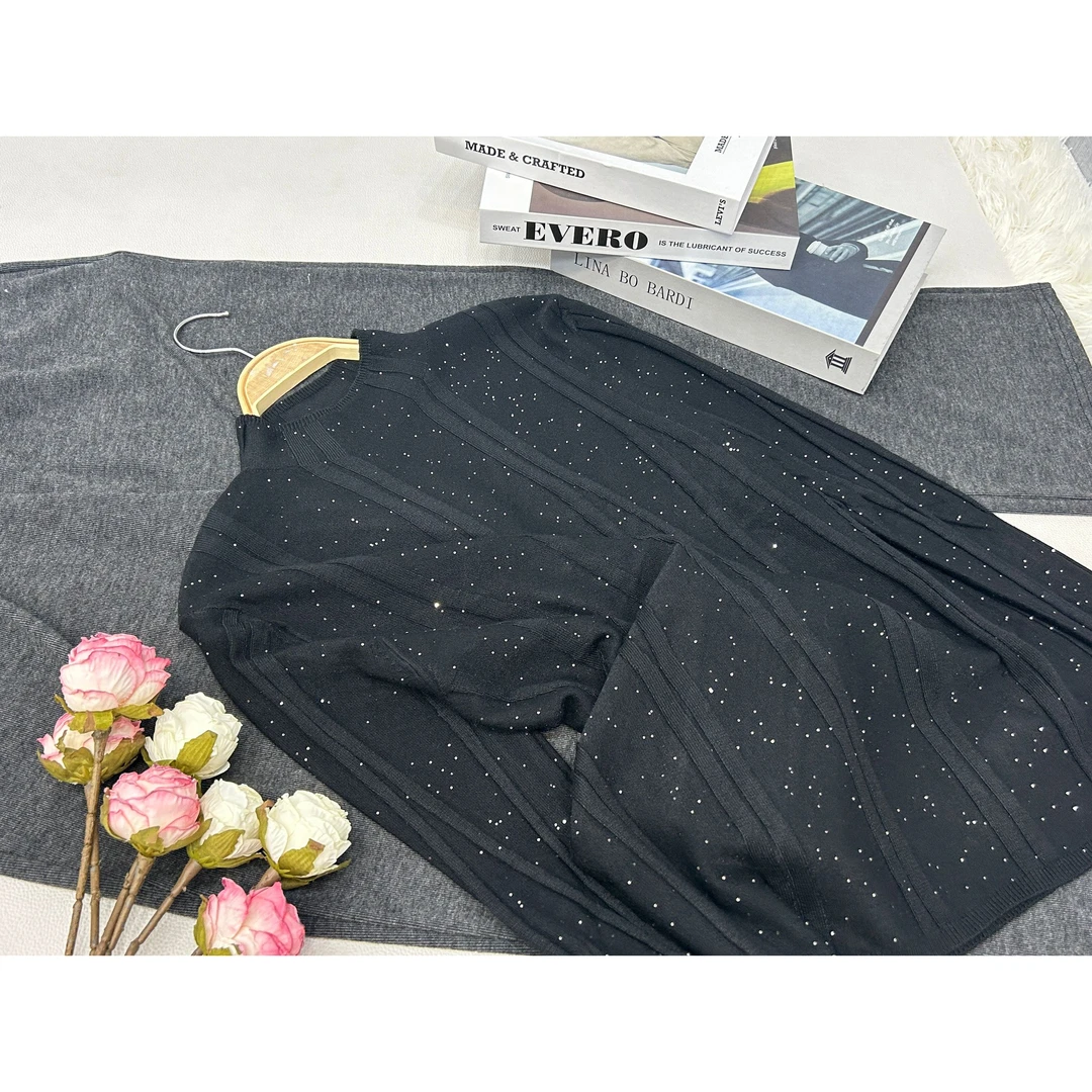 【满天星套头】百搭设计感针织长袖上衣QC744