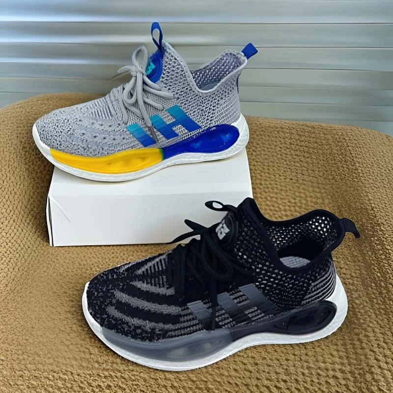 男鞋童鞋夏季透气飞织椰子鞋青少年超轻运动鞋薄款潮鞋