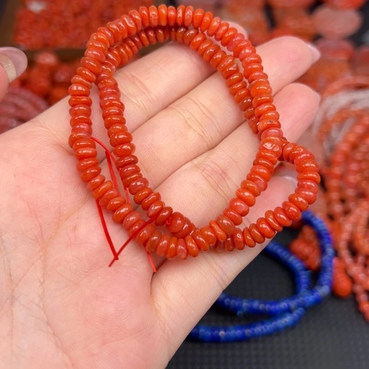 蓝***麟南红玛瑙未镶嵌手链