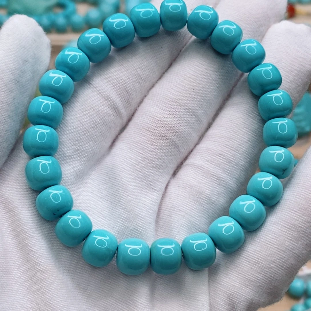 绿松石未镶嵌珠宝奇石8.5mm