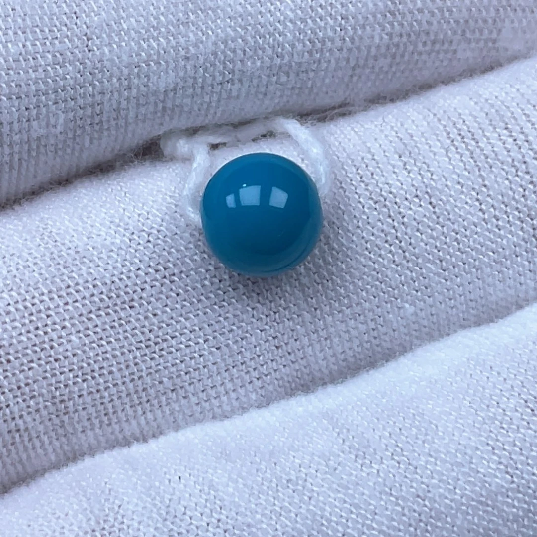 绿松石未镶嵌挂件7.5mm