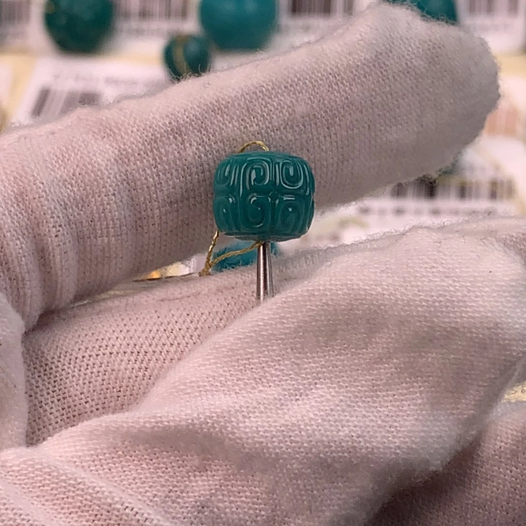 绿松石未镶嵌配饰蕊9.3*8.2