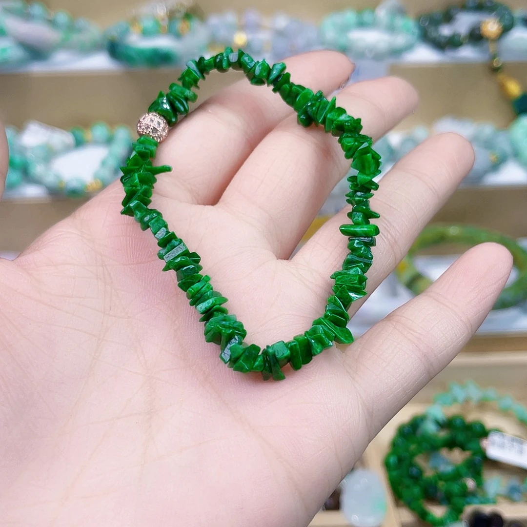 初***眠翡翠未镶嵌手链手链