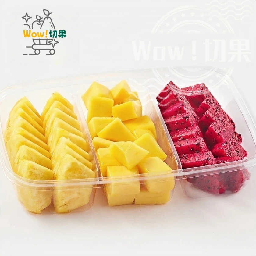 Wow！凤梨吹雪+芒果+红心火龙果.600g【三拼】