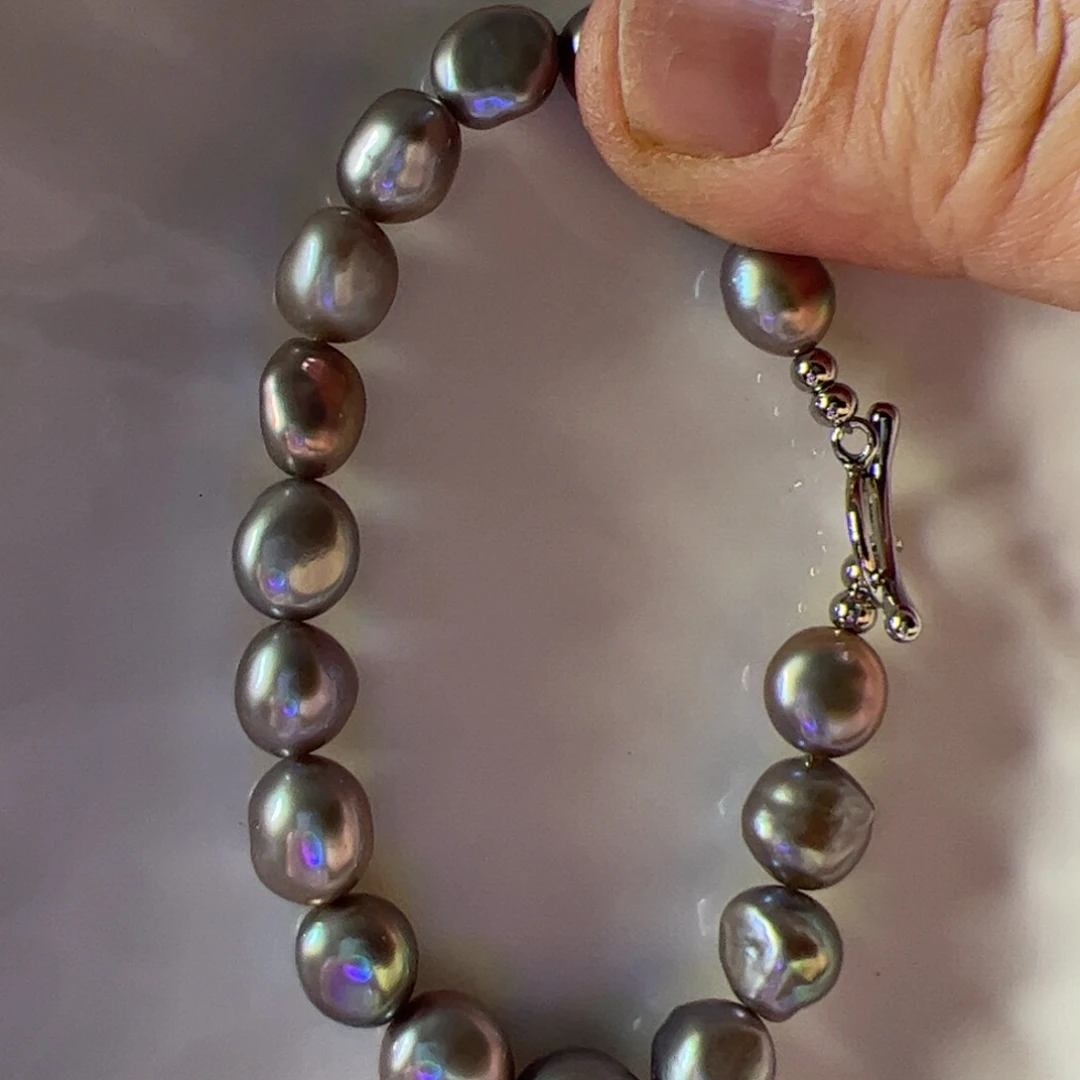 合金手绳淡水珍珠