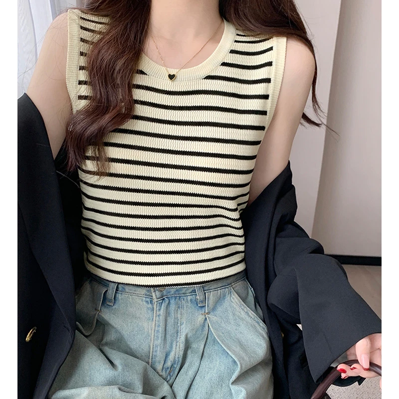 无袖遮副乳吊带背心女2025年内搭春夏季甜辣妹坎肩短款上衣Z8537