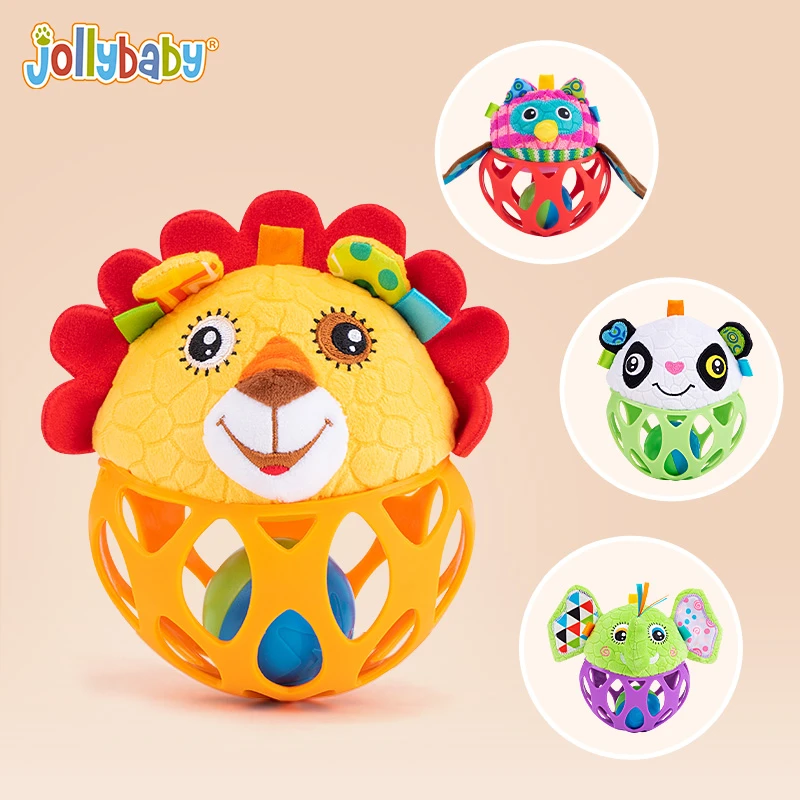 jollybaby洞洞球婴儿手抓球抚触球感统训练宝宝追视训练触感玩具