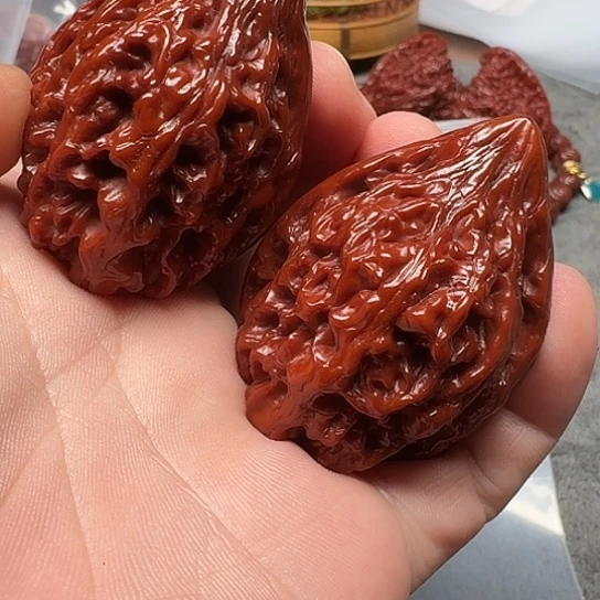 吊坠文玩核桃大沽石046