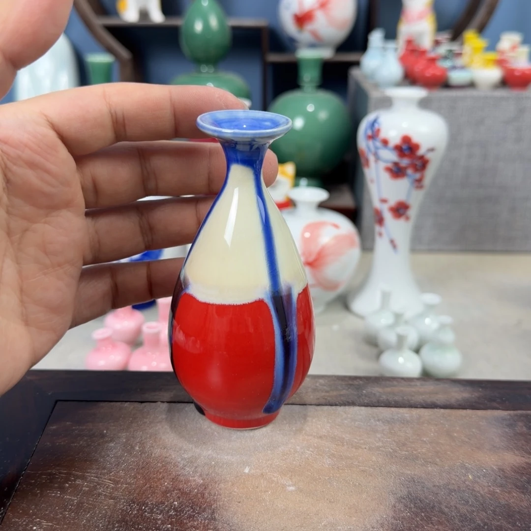 陶瓷手工小花器摆件