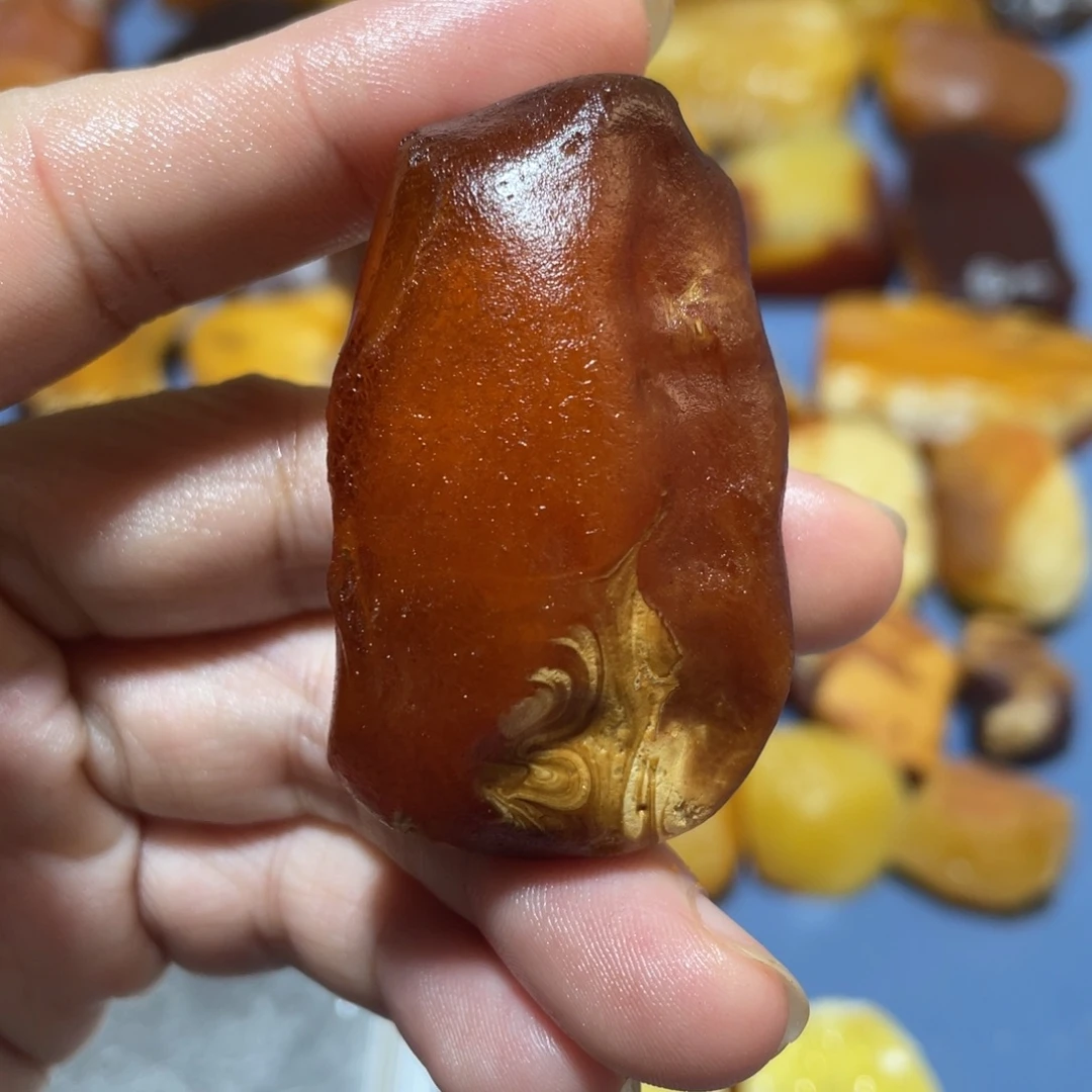 未镶嵌定制蜜蜡花蜡