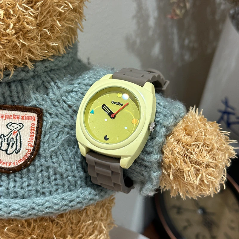 GCCLIYO/歌莉侑多巴胺手表爆款2025新款学生硅胶表生日礼物送女生