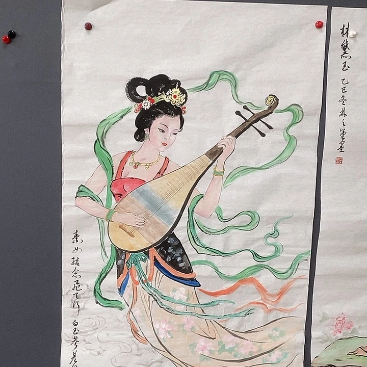 国画白林之70/140手绘画芯