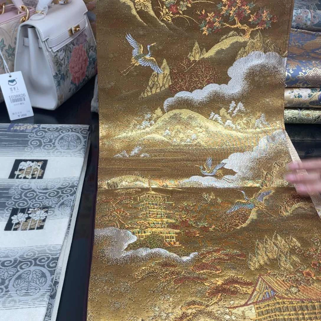 刺绣唐锦桑蚕丝正绢面料