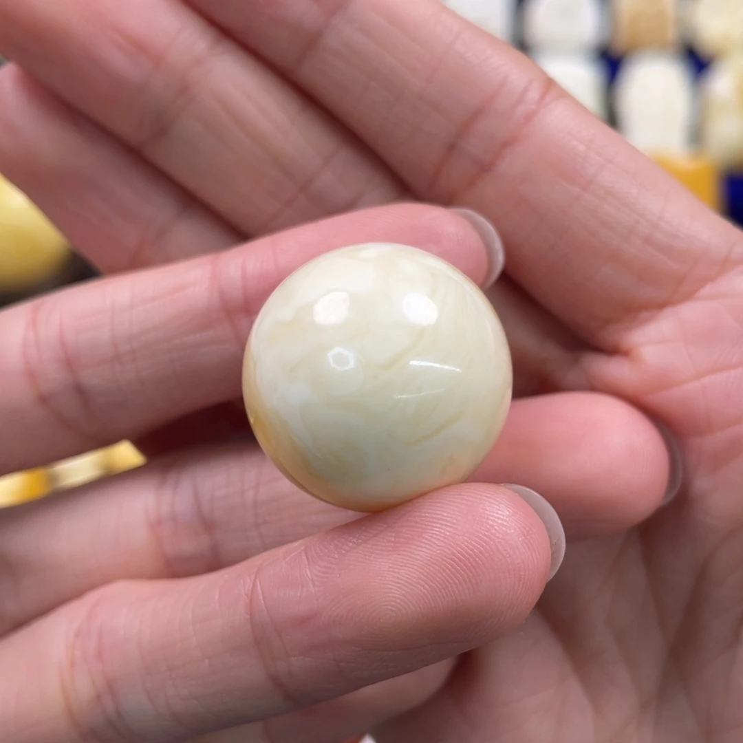 蜜蜡裸石未镶嵌琥珀蜜蜡珠子卡22.8mm