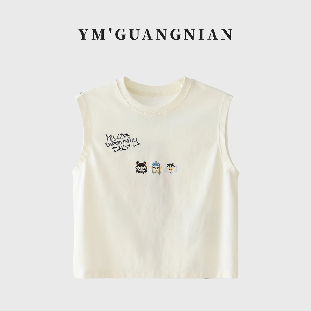 【幼棉光年】夏季男童无袖卡通印花背心1221175