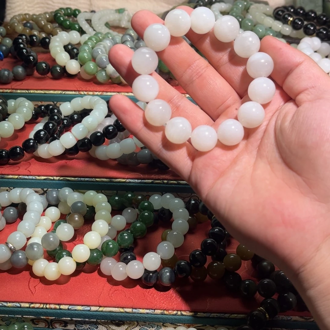 和田玉未镶嵌手链