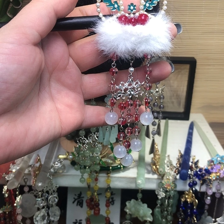 蛇纹石玉未镶嵌发簪