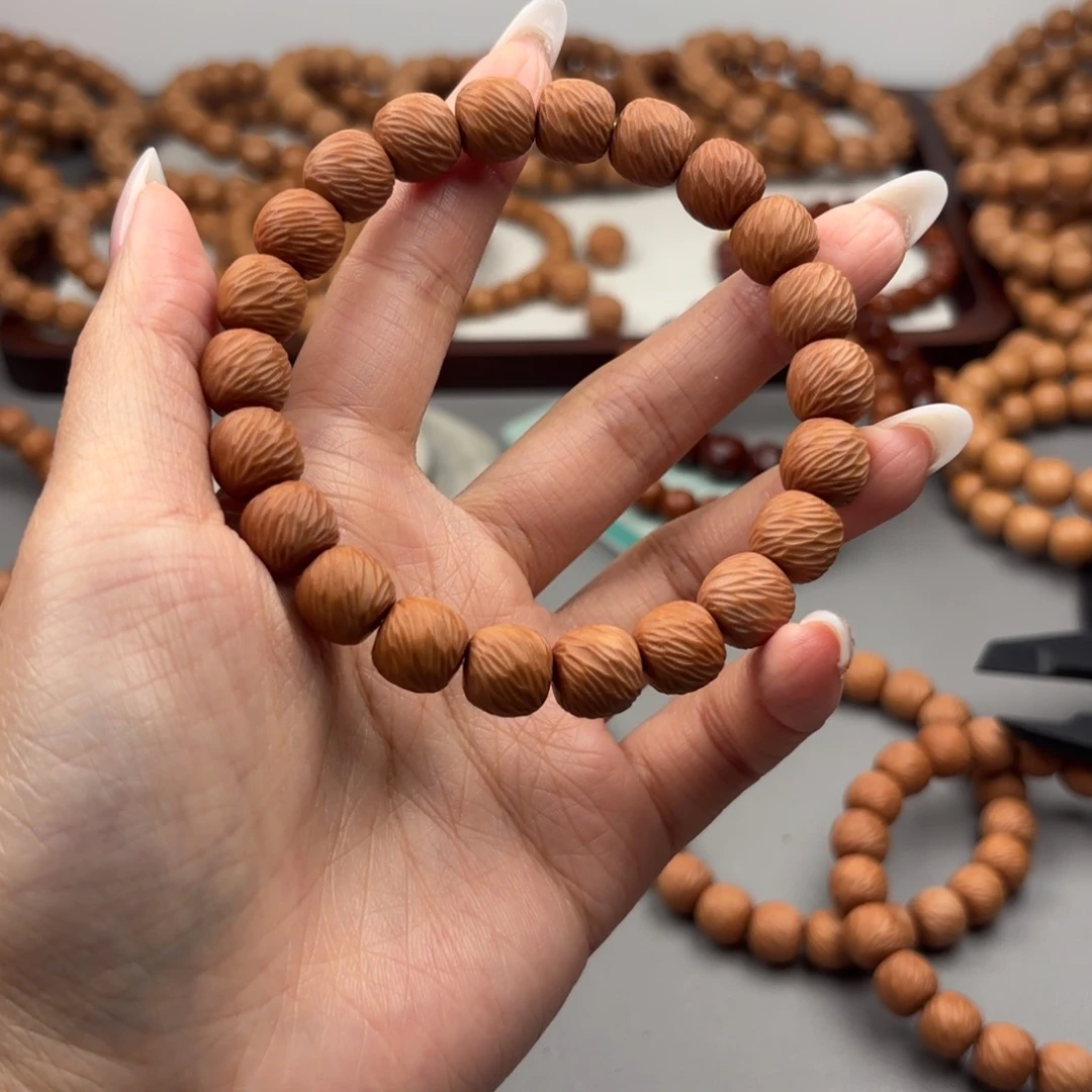 猴头核桃手串无暇走色云锦10+配饰