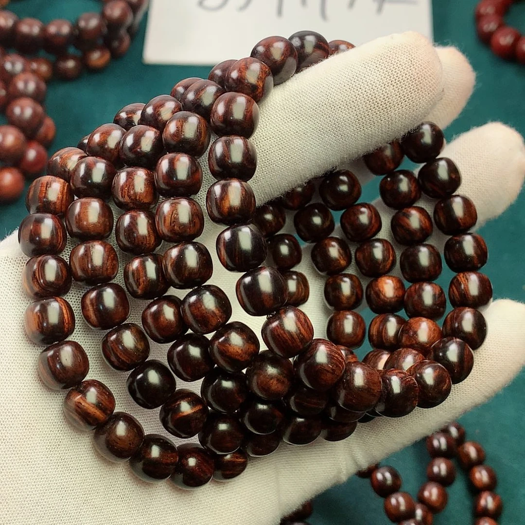 黄花梨/降香黄檀手串/手链89海南黄花梨紫油梨老料沉水大开门