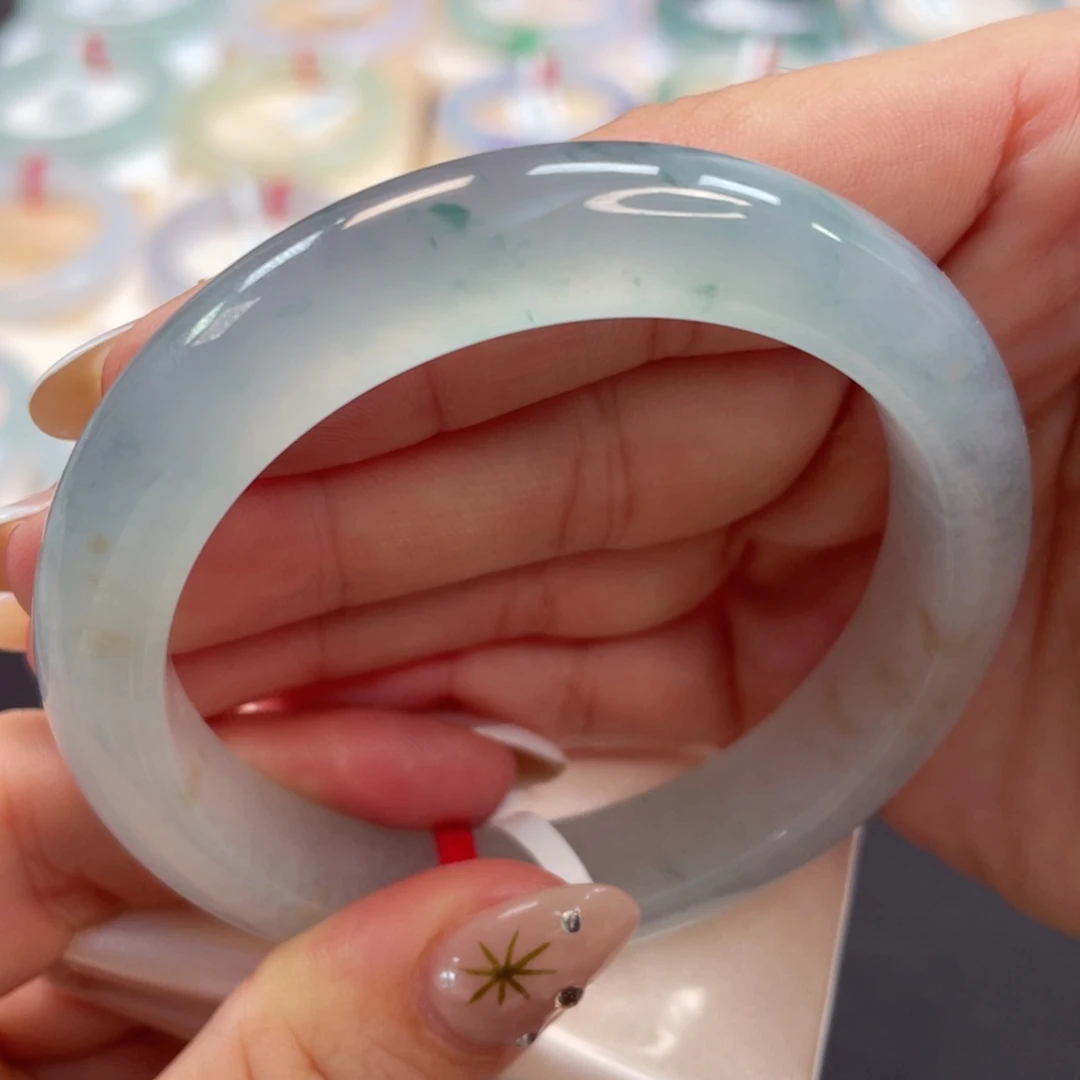 未镶嵌手镯翡翠12号冰君子蓝正圈毕业班