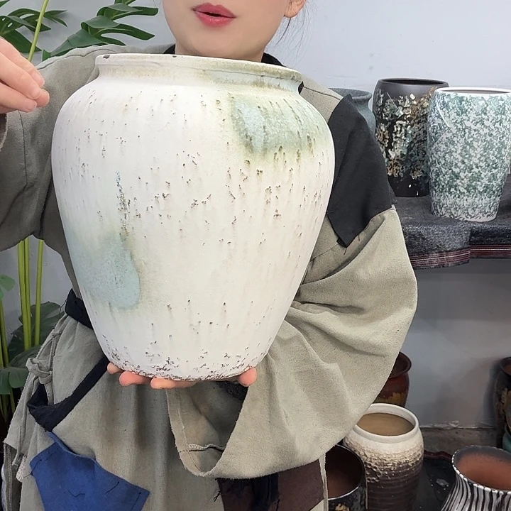 19×31 -粗陶花盆有孔-买买买