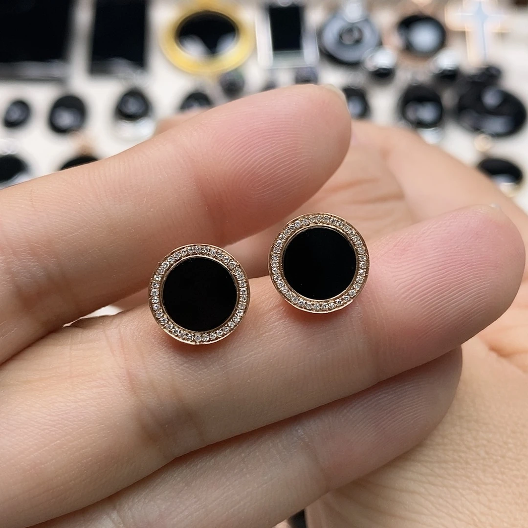 翡翠18K金镶嵌耳饰