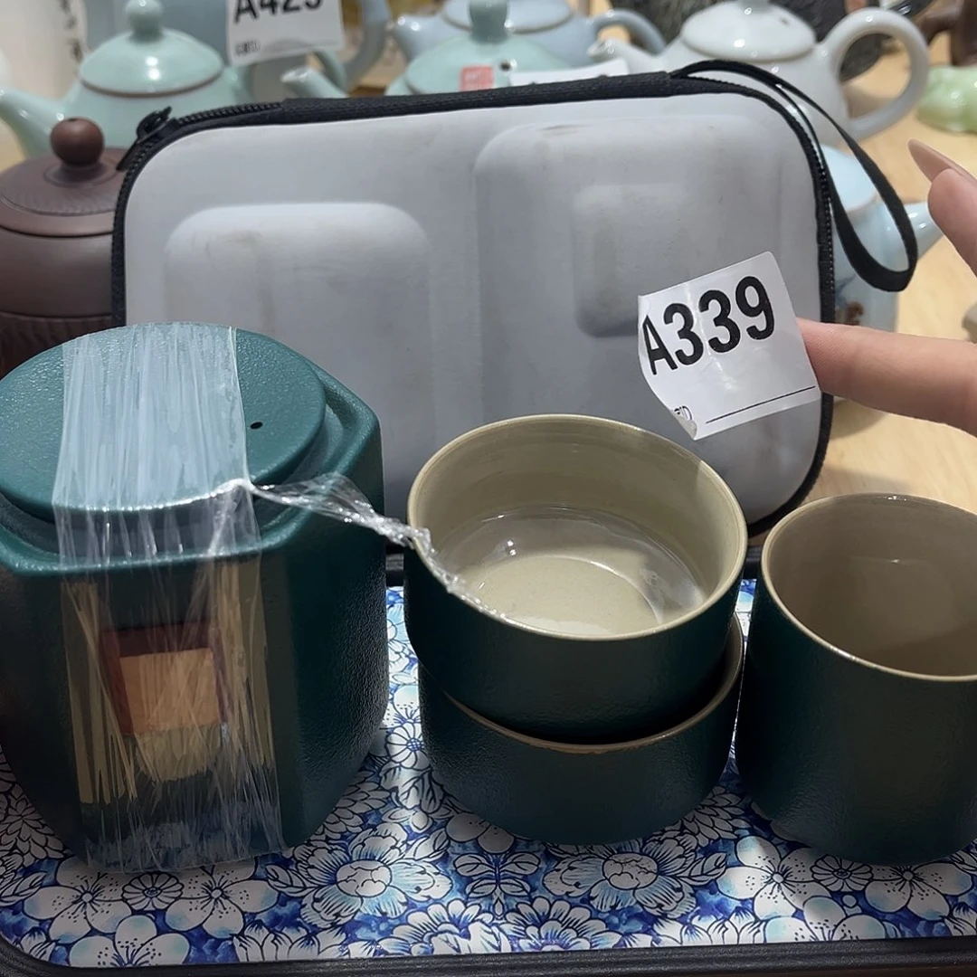 瓷片茶摆件工艺品摆件666