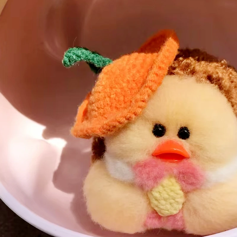 【成品】创意手工植毛羊毛毡可爱鸭玩偶摆件挂件编织解压玩具礼物