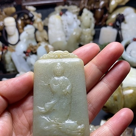 【闪购商品】和田玉（糖玉）挂件未镶嵌闲**鹤