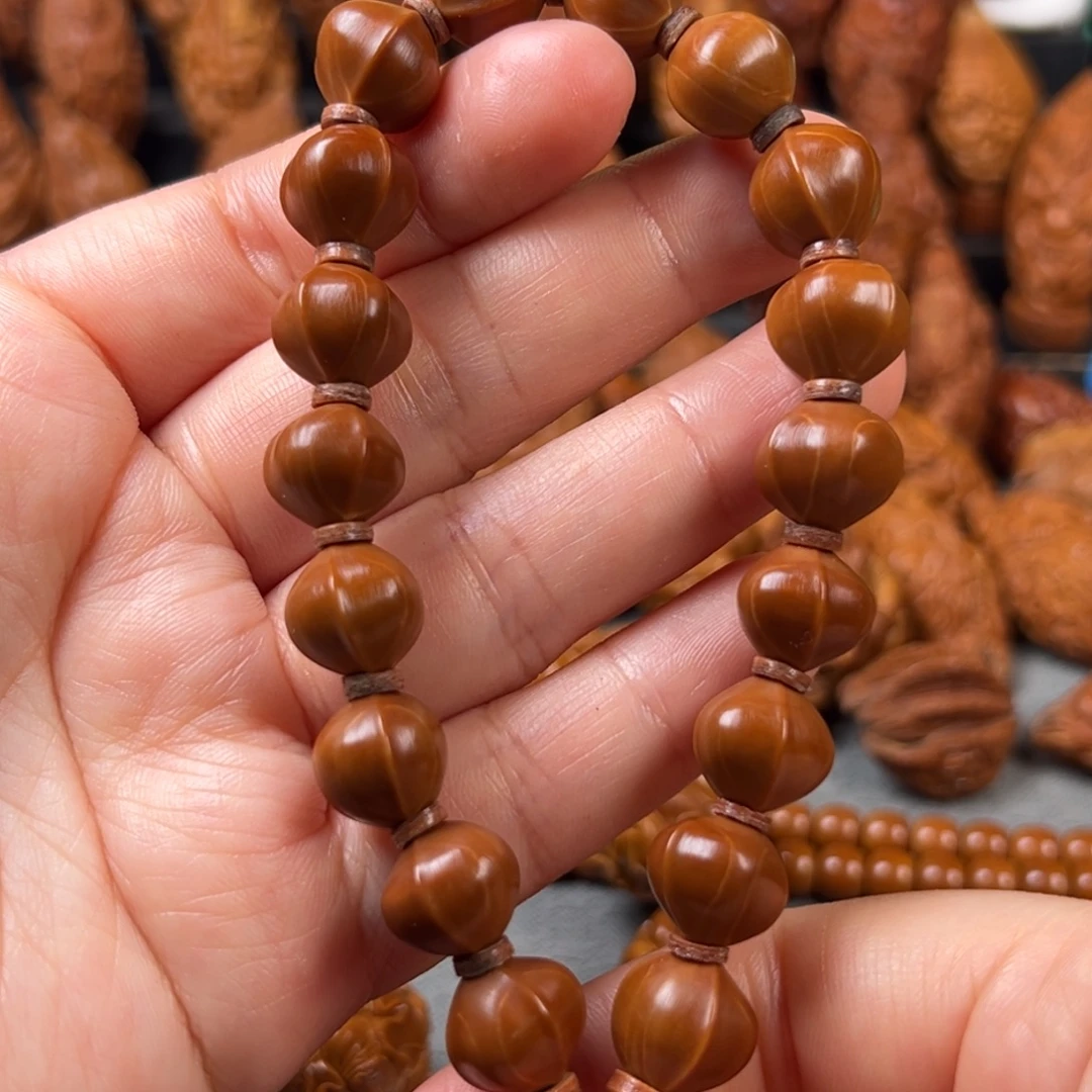 手串/手链橄榄核1.2铁核 手工打磨鲨鱼背手串