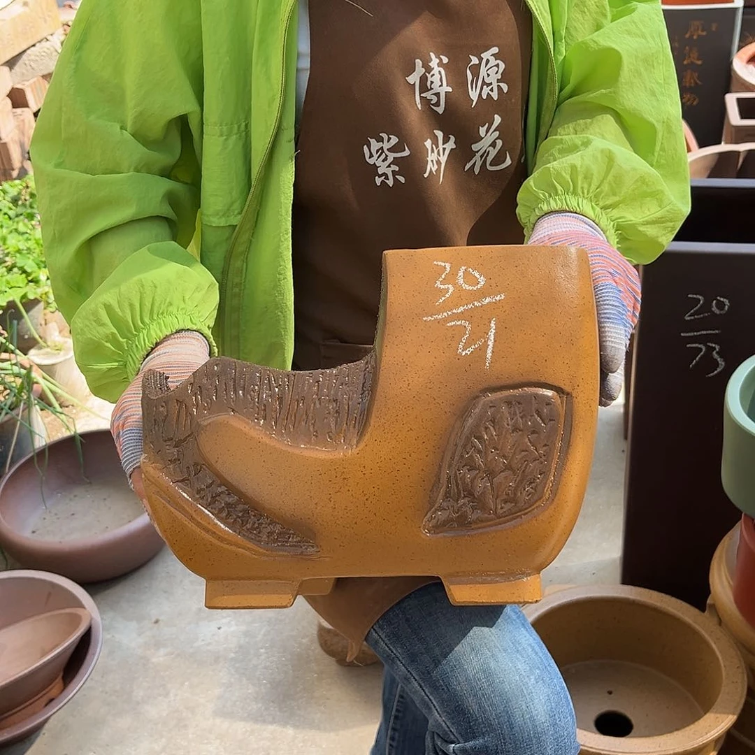 紫砂花盆盆景艺术
