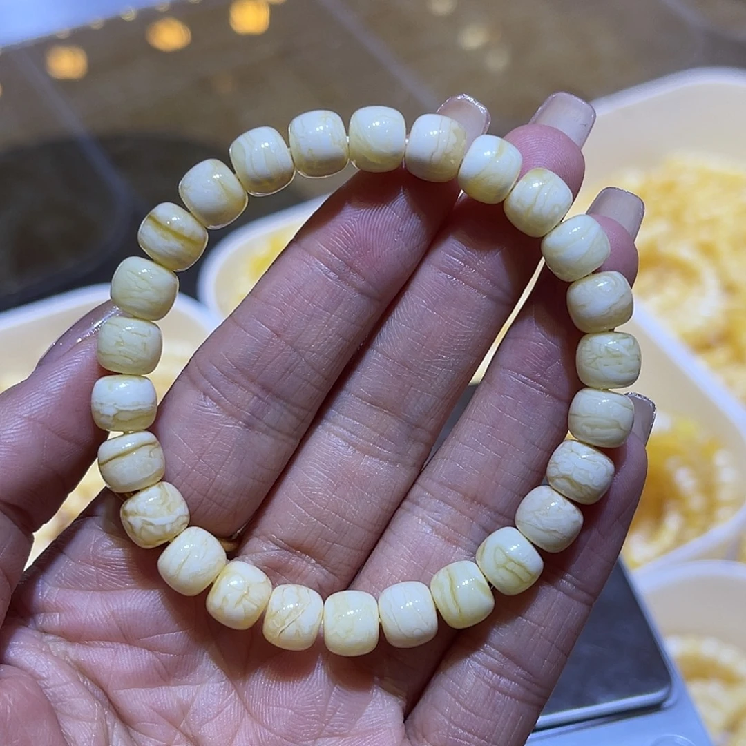 蜜蜡未镶嵌手链蜜蜡手串8.2